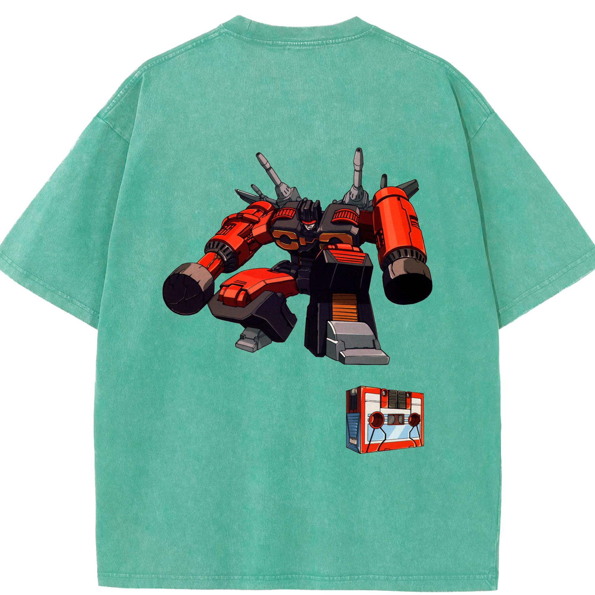 （画像用）  綿100% ヴィンテージ風 半袖Tシャツ（背面プリント）